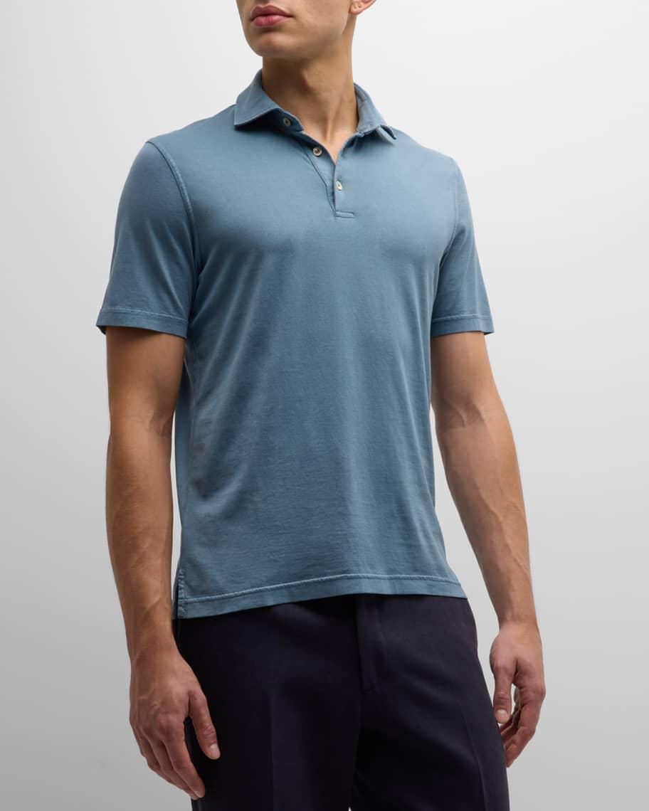 Men's Zero Cotton Jersey Frosted Polo Shirt Product Image