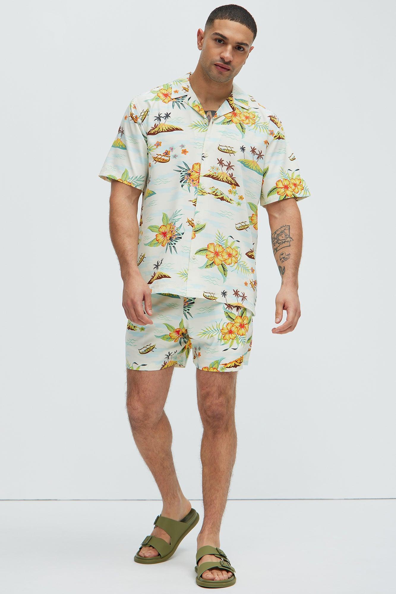 Floral Coast Shirt - Off  White/combo Product Image