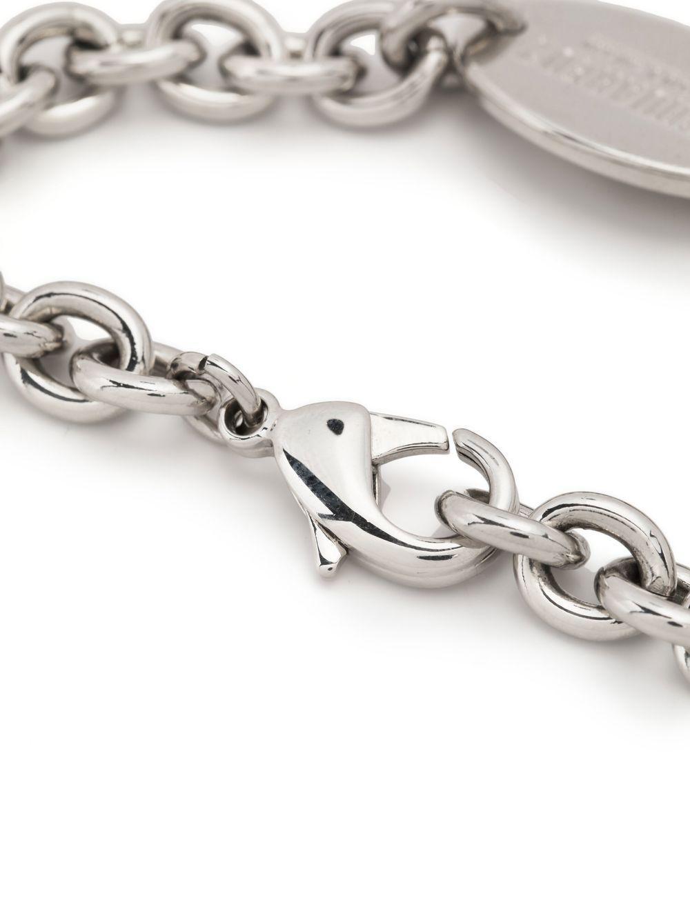 logo-engraved chain-link ID bracelet Product Image