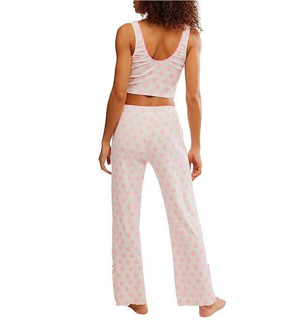 Free People Fresh In Love Ditsy Floral Pointelle Knit Lounge Set Product Image