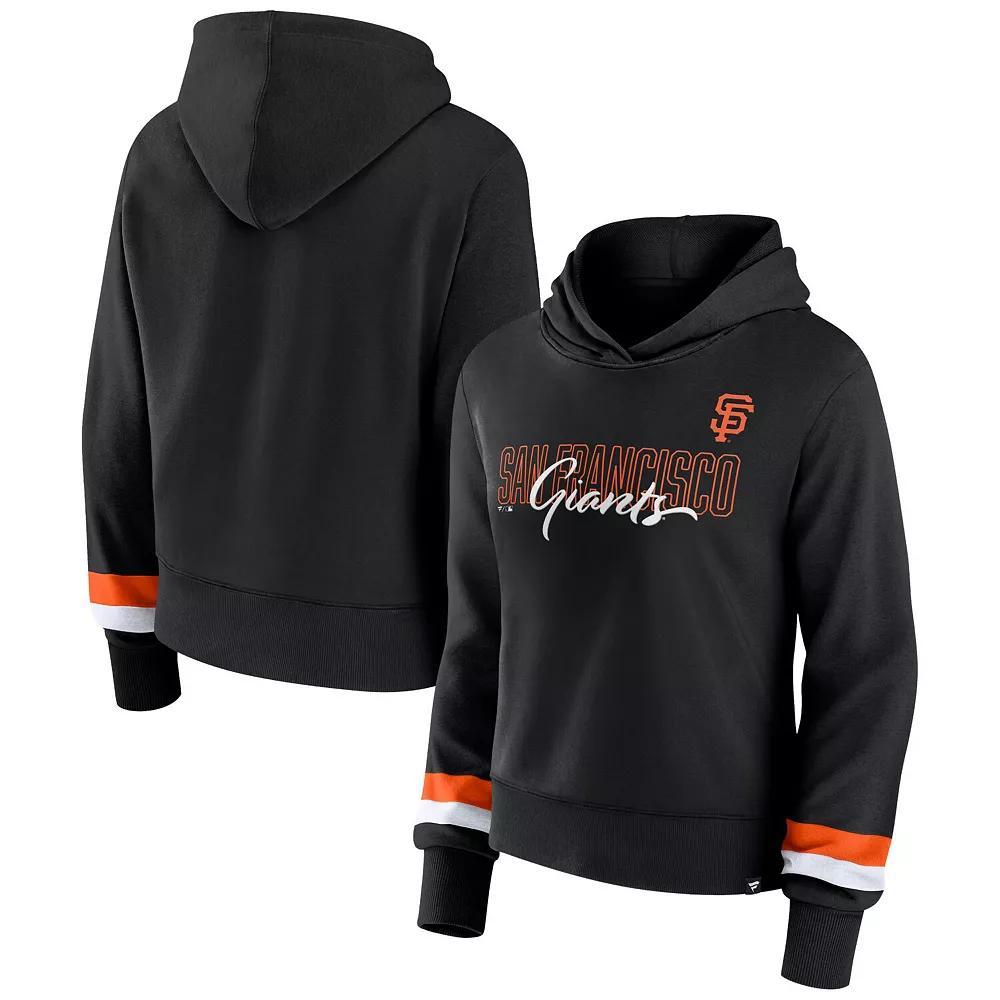 Women's Fanatics Branded  Black San Francisco Giants Over Under Pullover Hoodie, Size: XS Product Image