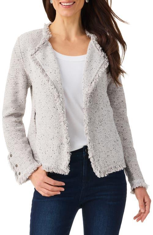 Nic+Zoe Fringe Mix Knit Jacket Product Image