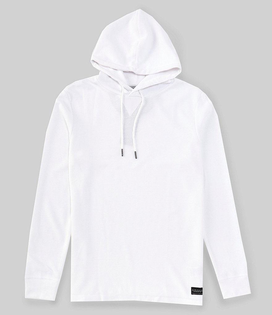 Silver Jeans Co. Raglan Sleeve Sleeve Thermal Waffle Knit Hoodie Product Image