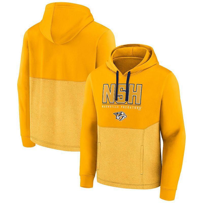 Men's Fanatics Branded Gold Nashville Predators Successful Tri-Blend Pullover Hoodie, Size: Small, Pdt Gold Product Image
