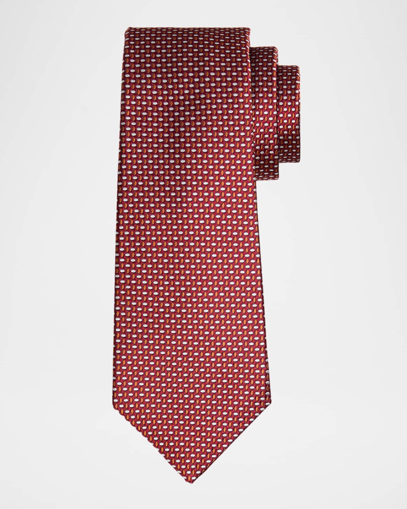 Men's Silk Woven Ovals Seven-Fold Tie Product Image