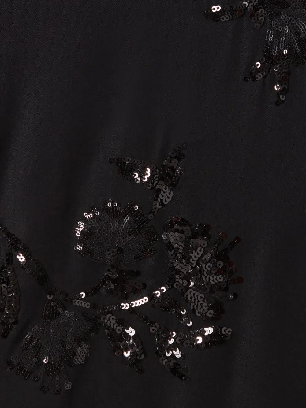 embroidered sequins mini dress Product Image