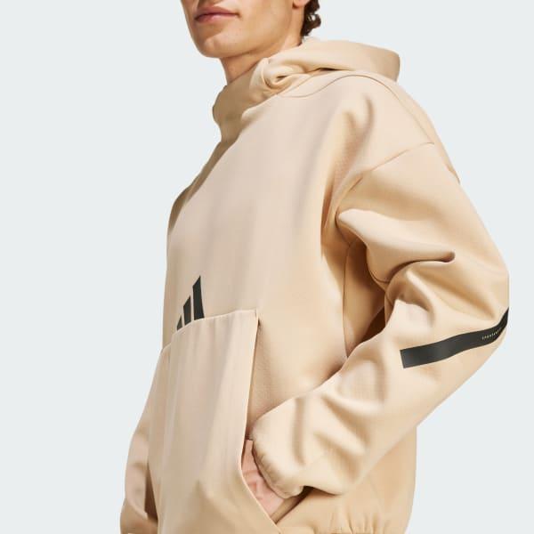 adidas Z.N.E. Hoodie Medium Grey Heather S Mens Product Image