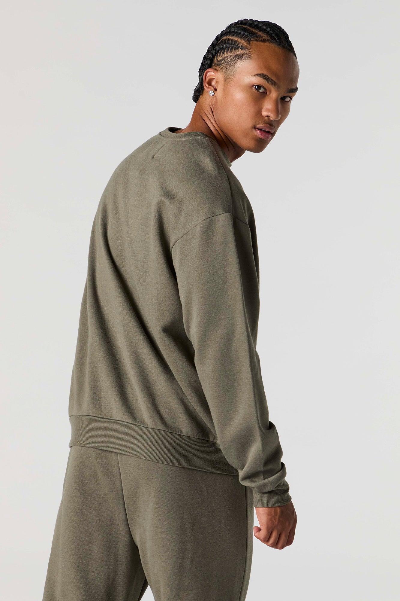 Solid Fleece Sweatshirt Male Product Image