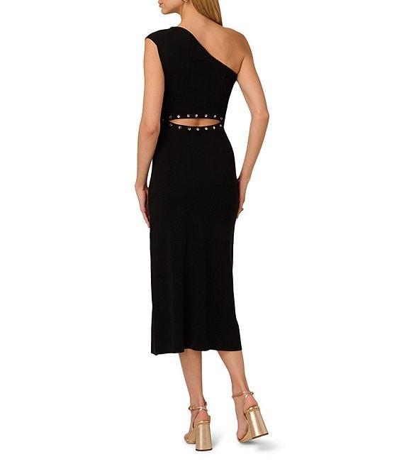 Adrianna Papell One Shoulder Knit Midi Dress Product Image