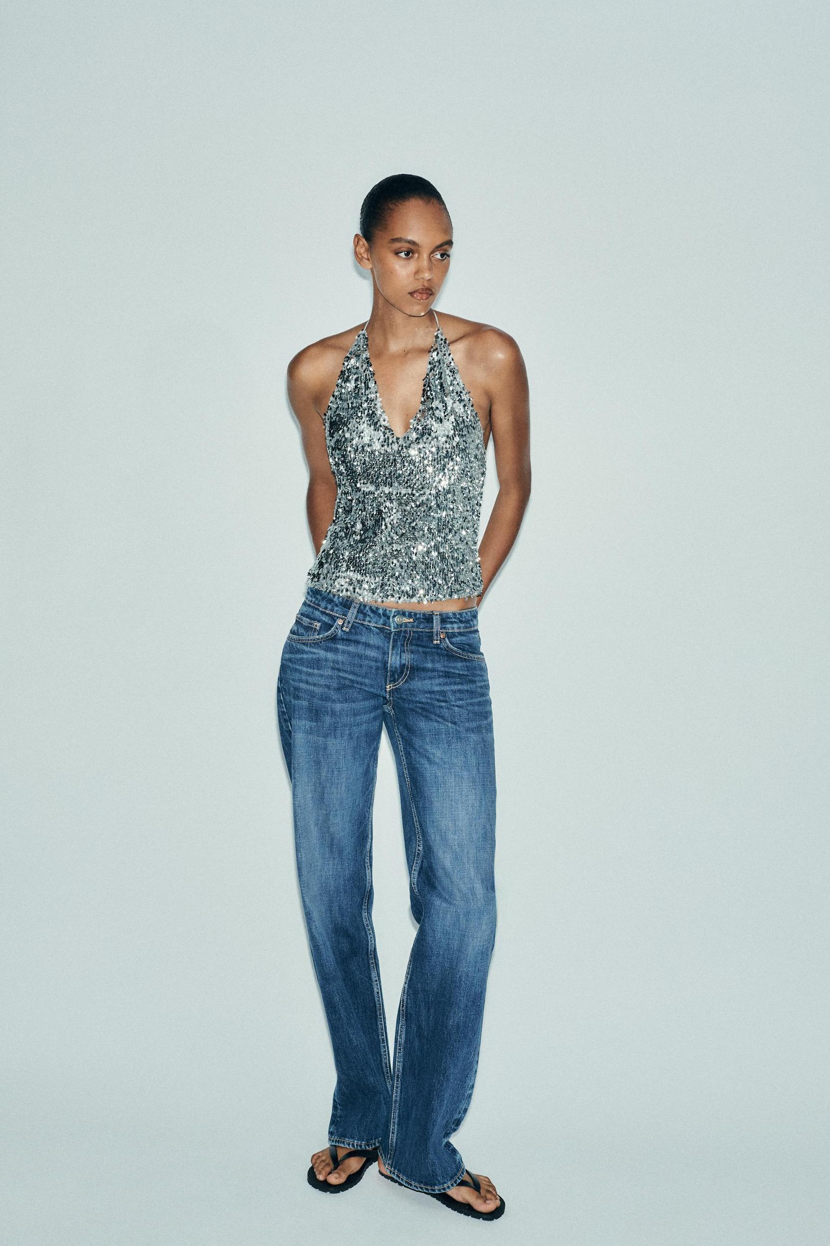 SEQUIN HALTER TOP Product Image