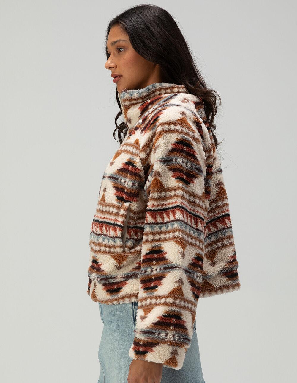 O'NEILL Rori Printed Sherpa Womens Jacket - Cream Combo Product Image