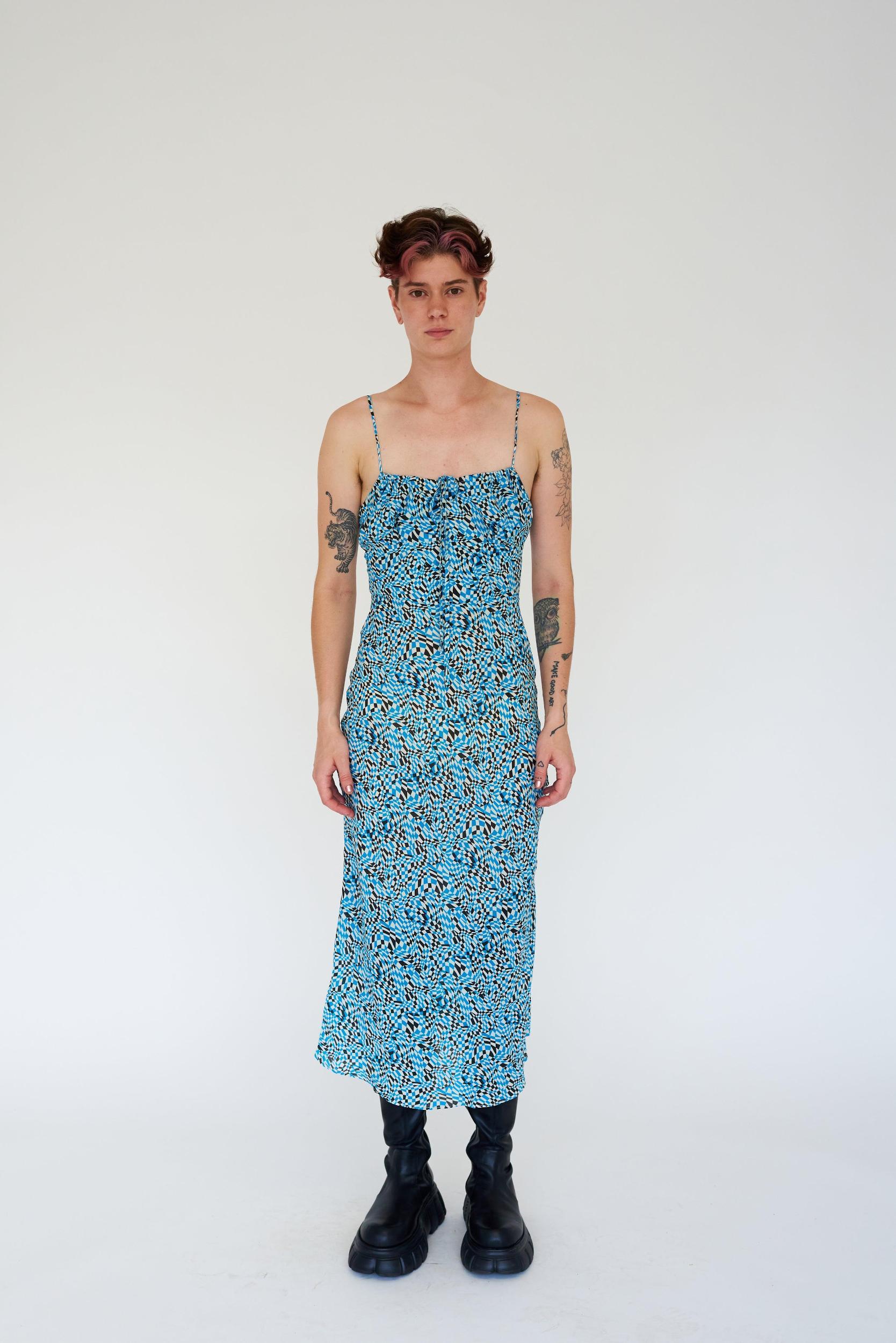Claudia Dress - Piscine Check Product Image