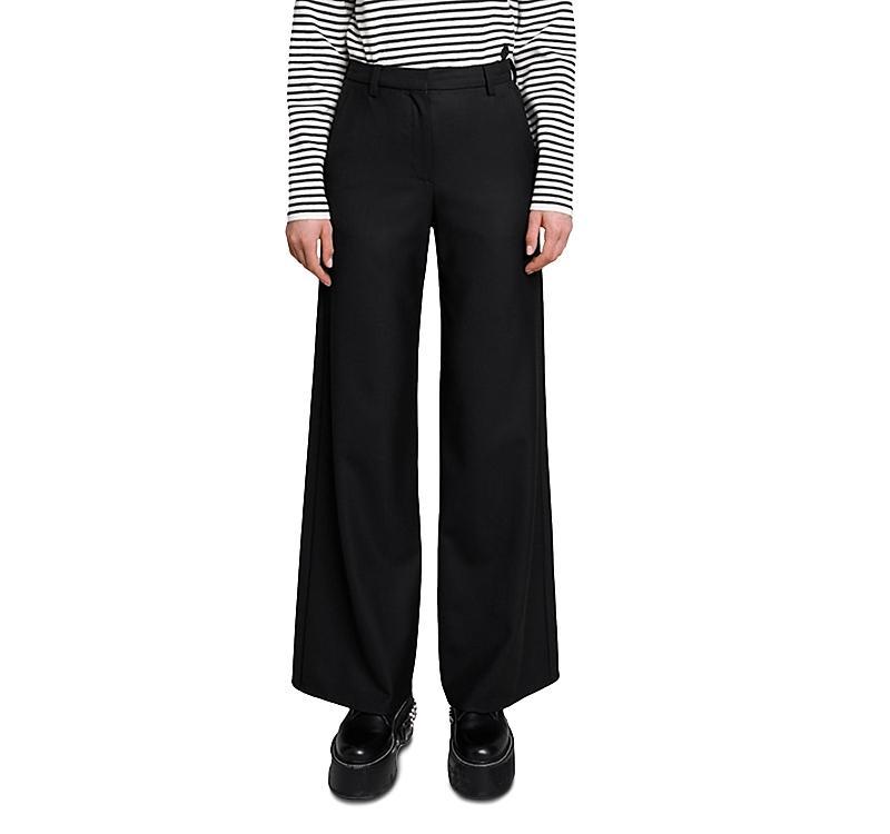 Maje Pimano Flare Leg Pants Product Image