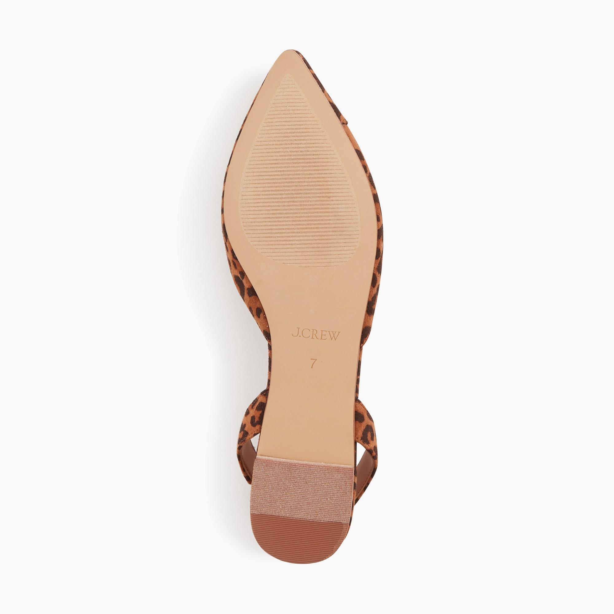 Leopard slingback flats Product Image