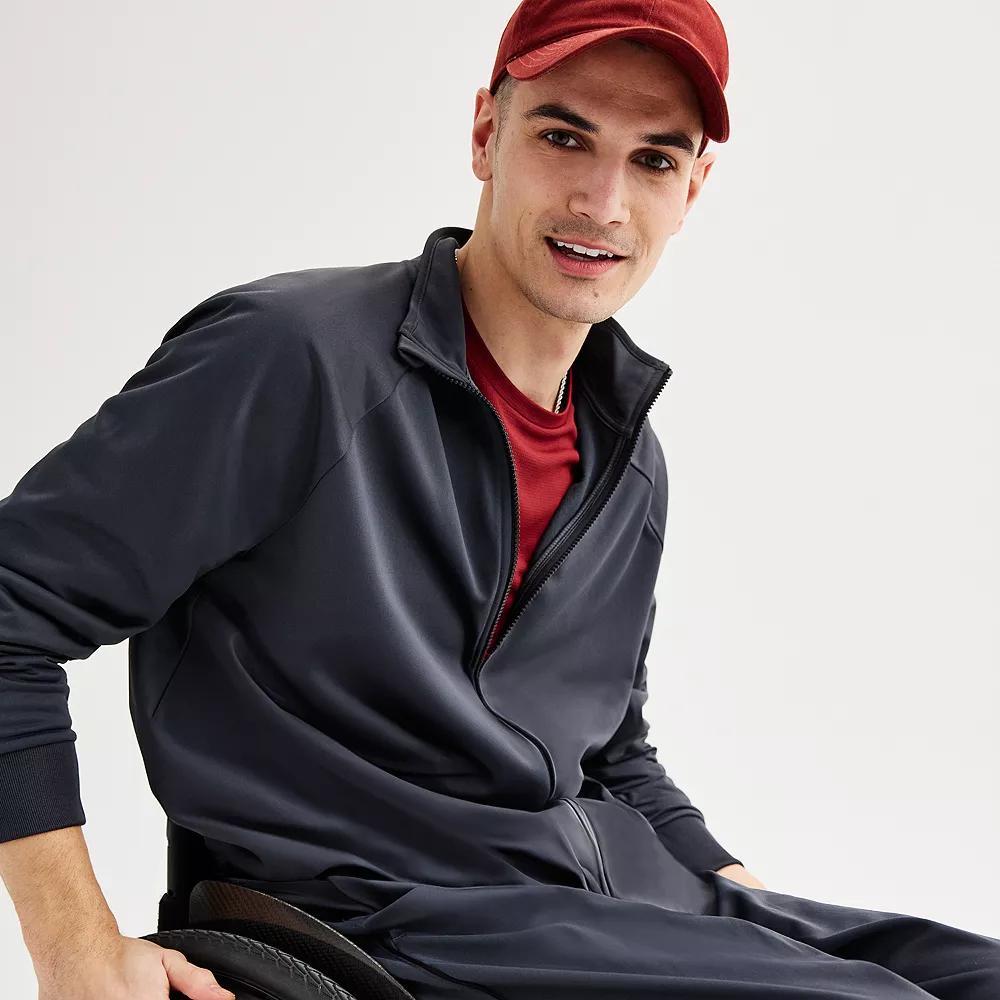 Men's Tek Gear® Adaptive Tricot Jacket, Size: XXL, Hawk Gray Product Image