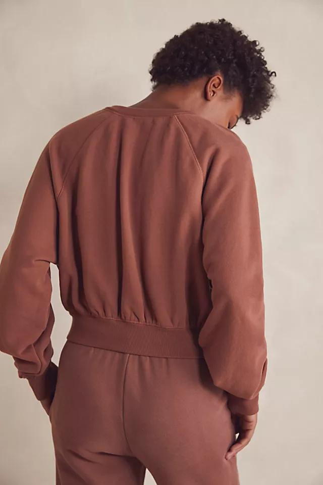 Notch Cropped Sweatshirt Product Image