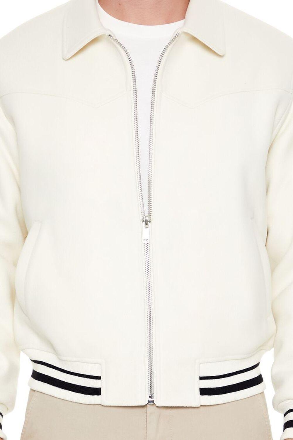 Varsity Zip-Up Bomber Jacket | Forever 21 Product Image