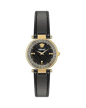 Reve IP Yellow Gold Leather Strap Watch, 35mm Product Image