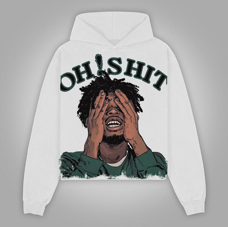 Sopula Vintage 'oh Shit' Portrait Graphic Casual Pocketless Hoodie Product Image