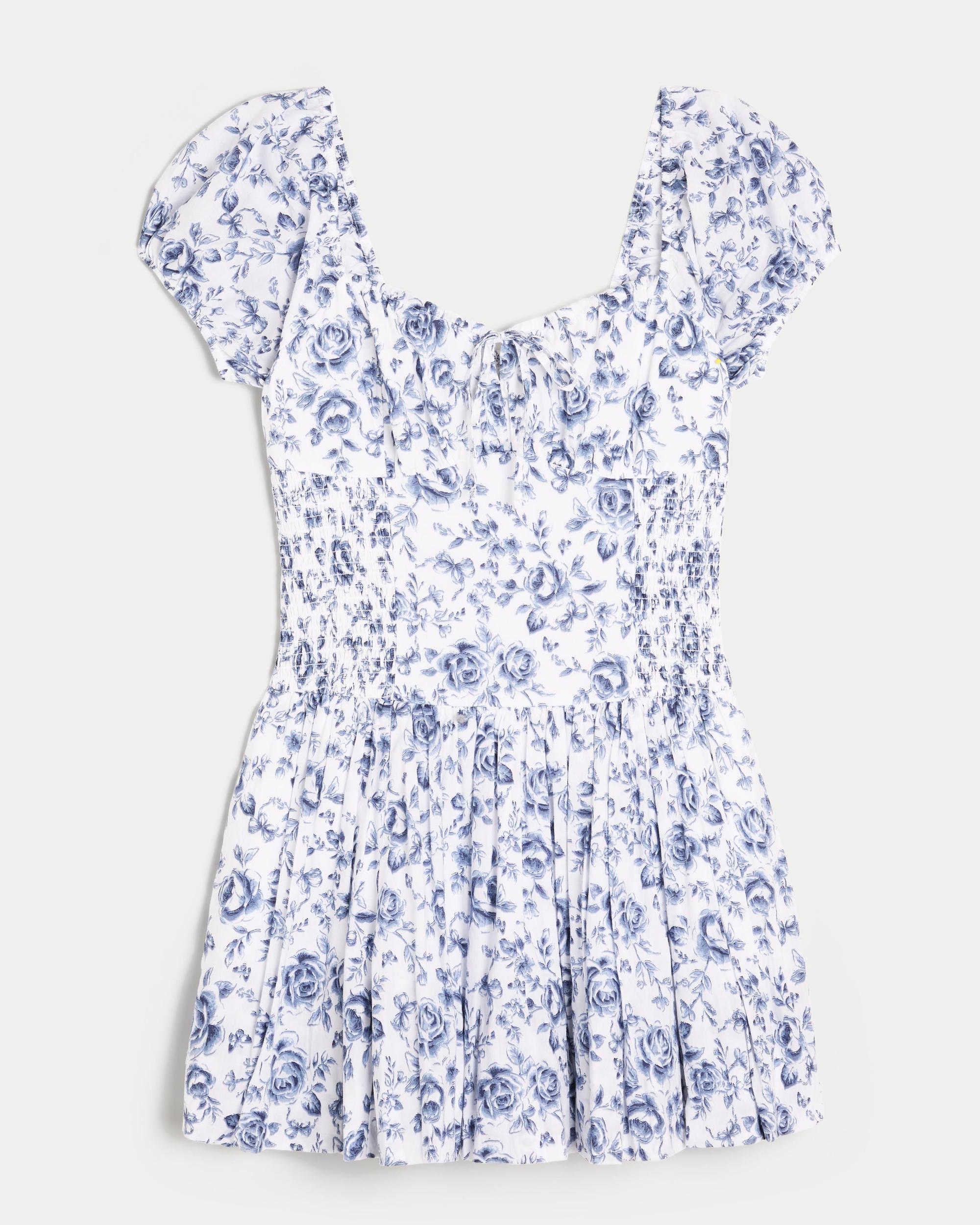 Hollister Sofia Drop-Waist Bubble Skort Dress Product Image