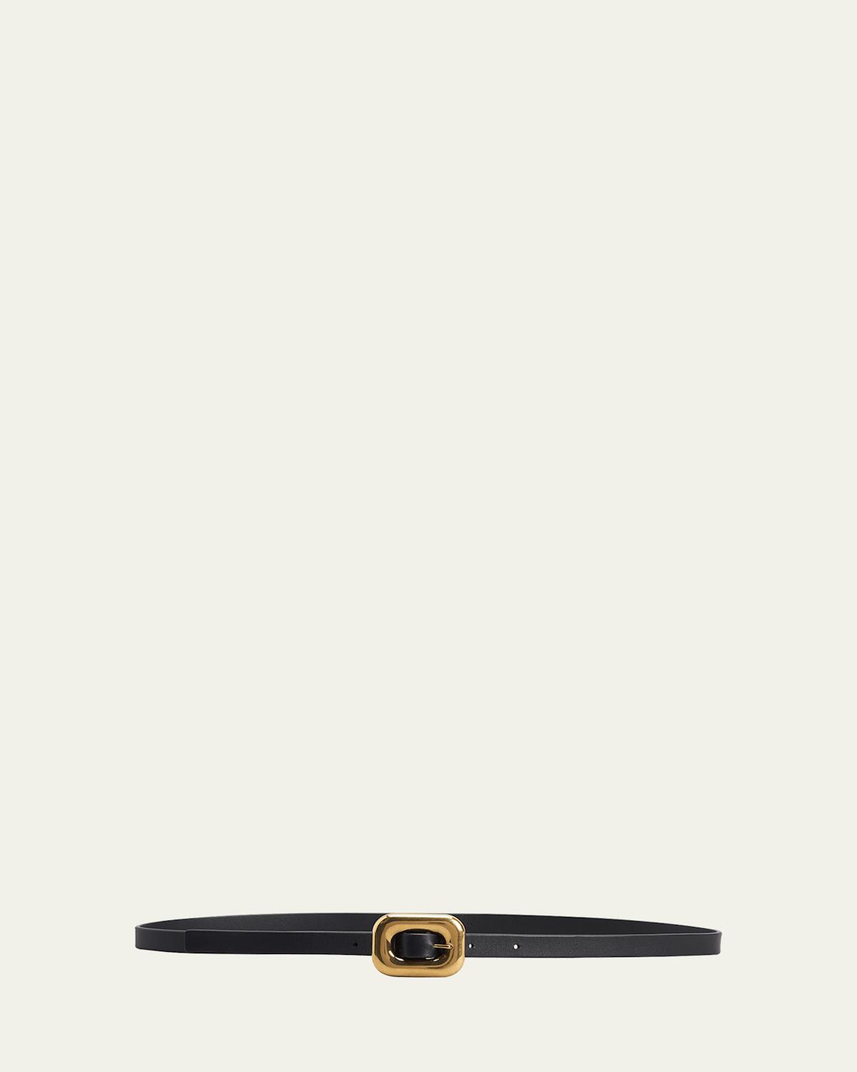 Womens Slim Leather Belt Product Image