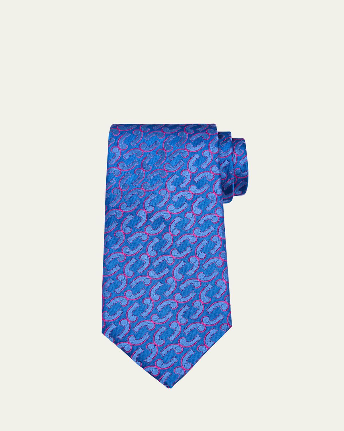 Mens Snorkel-Pattern Silk Tie Product Image