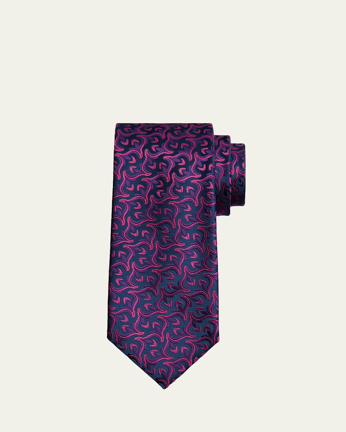 Mens Woven Vine Silk Tie Product Image
