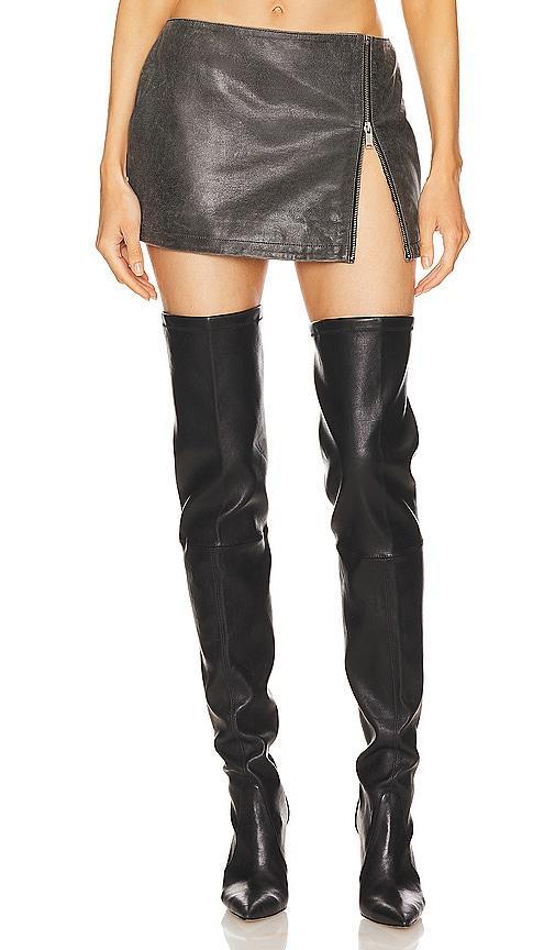 Leather Langely Skirt retrofete Product Image