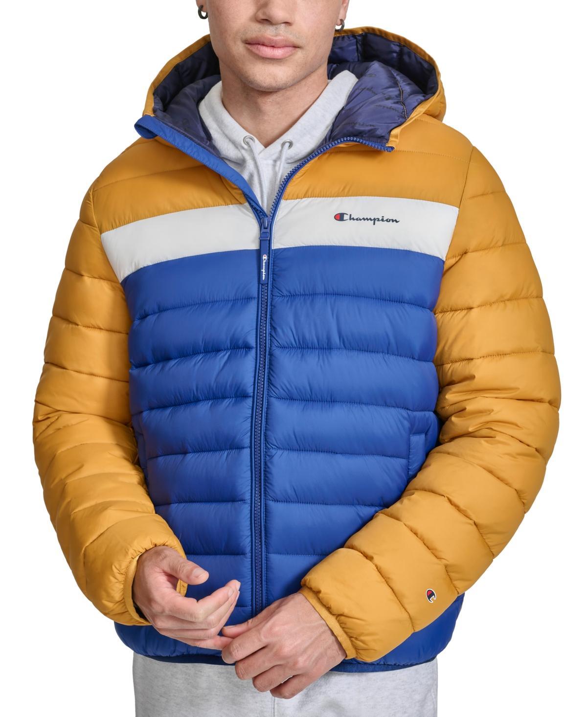 Mens Champion Lightweight Puffer Jacket with Hood Product Image