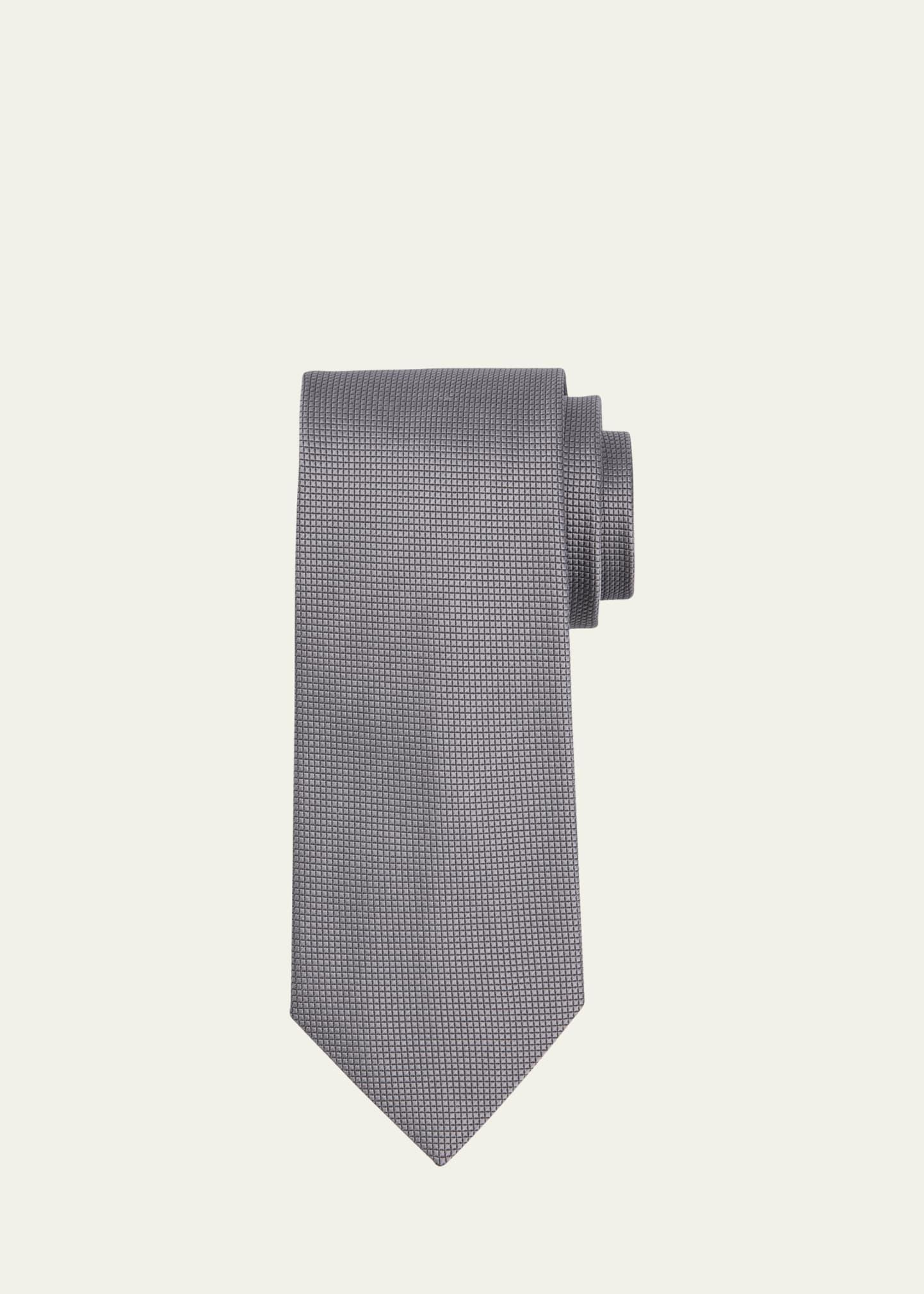 Mens Tossed Rectangles Silk Tie Product Image