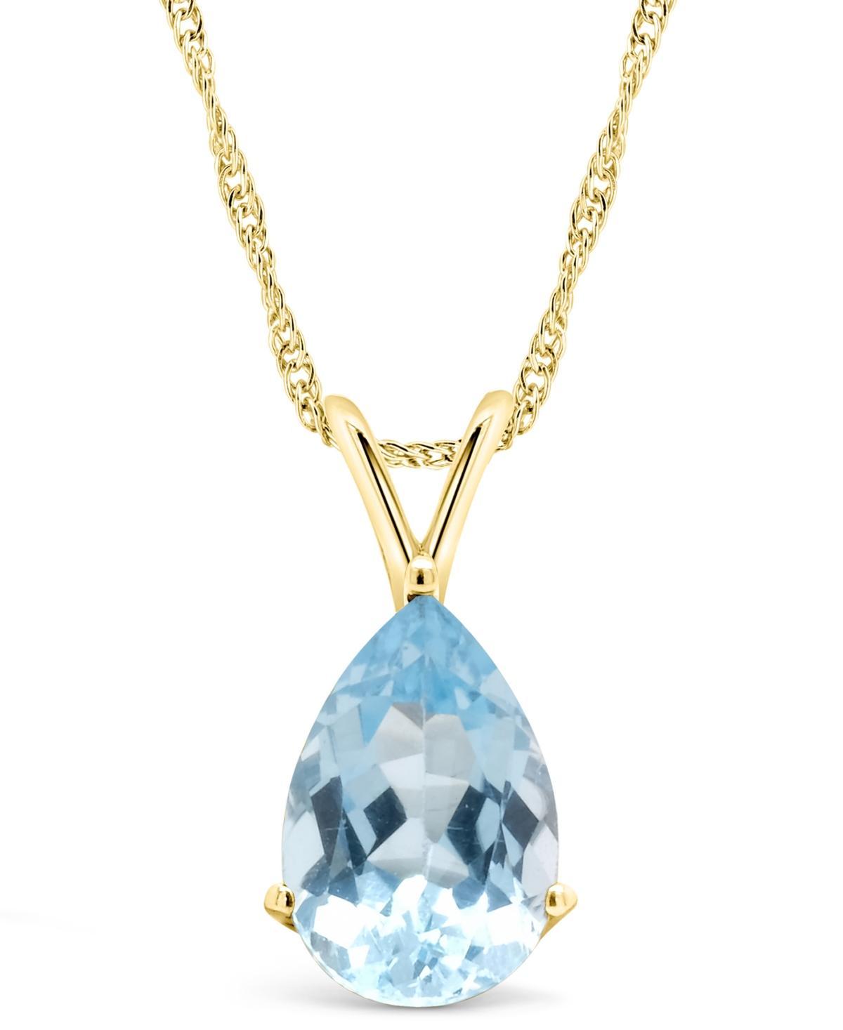 Alyson Layne Sterling Silver Rose Quartz Teardrop Pendant Necklace, Womens Product Image