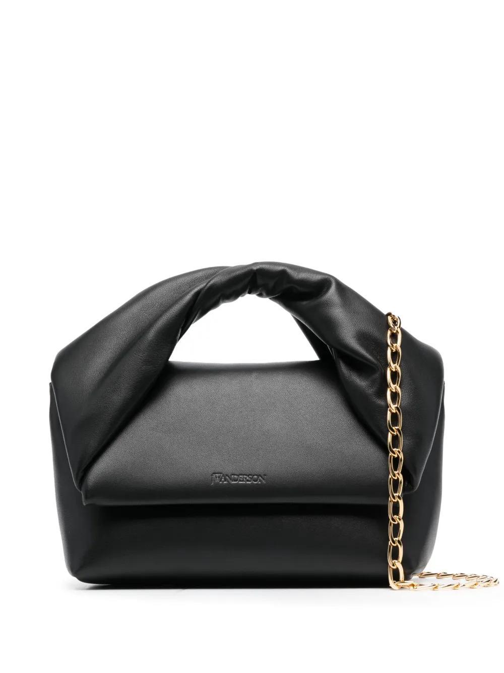 JW ANDERSON Medium Twister Leather Bag In Black Product Image