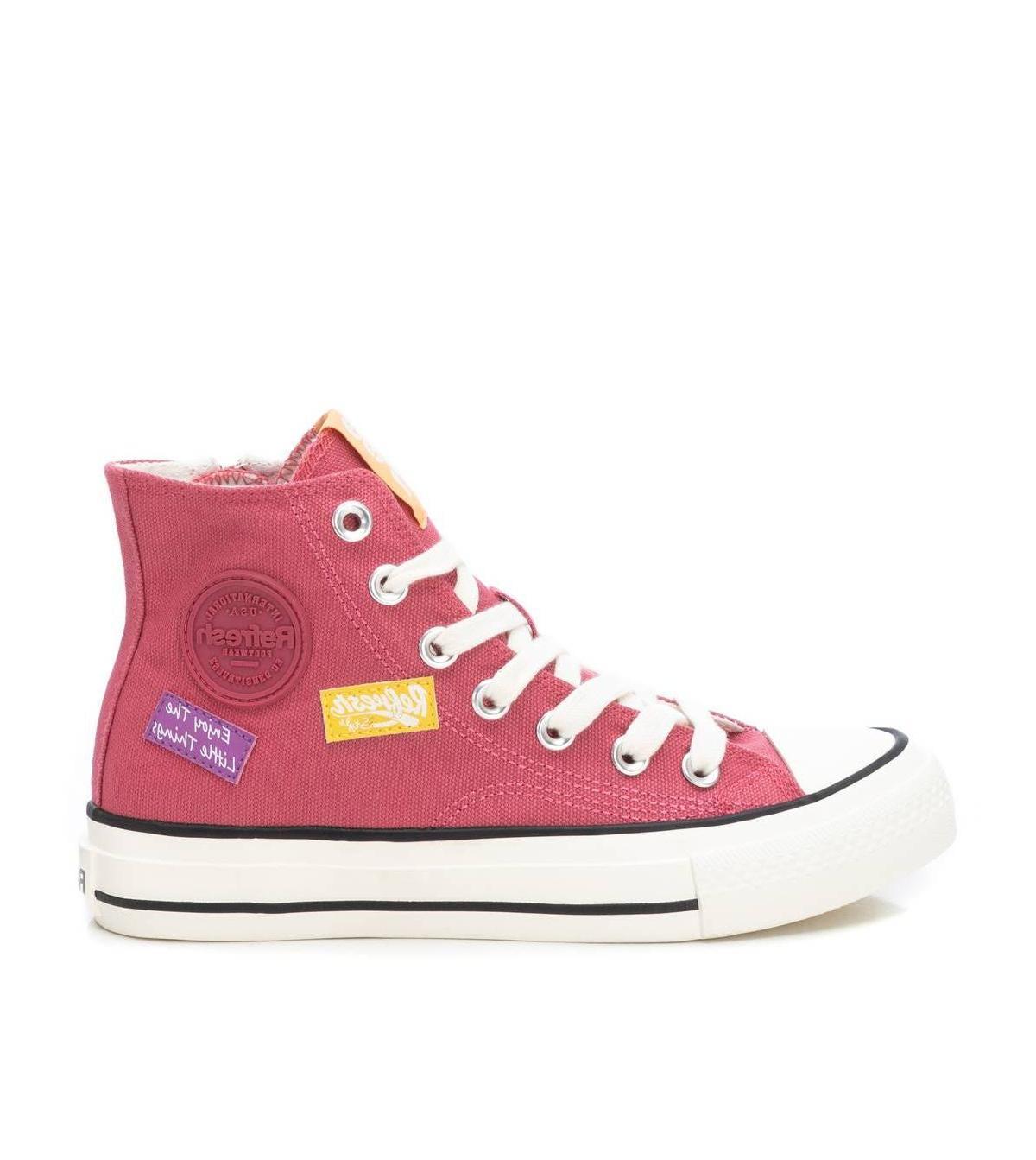 Xti Womens Canvas High-Top Sneakers By Product Image