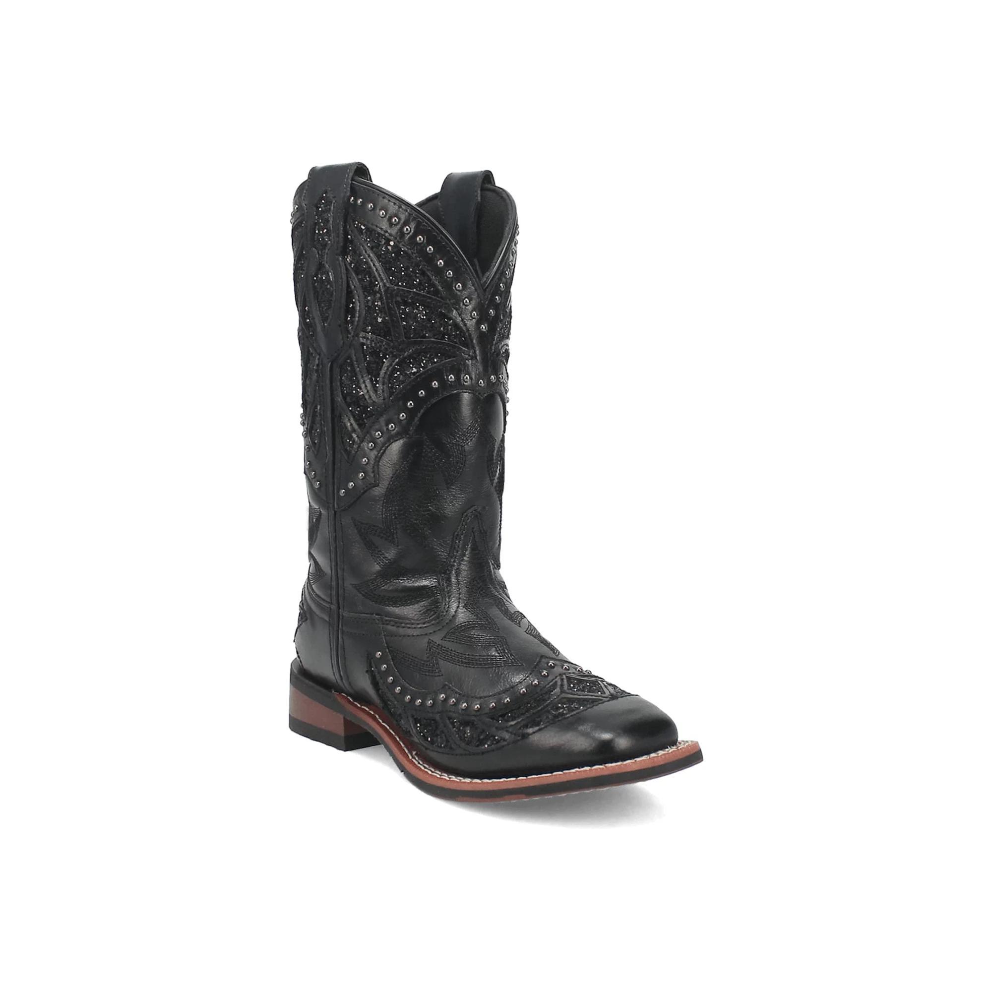 Laredo Eternity Women's Leather Cowboy Boots, Size: 8.5, Black Product Image