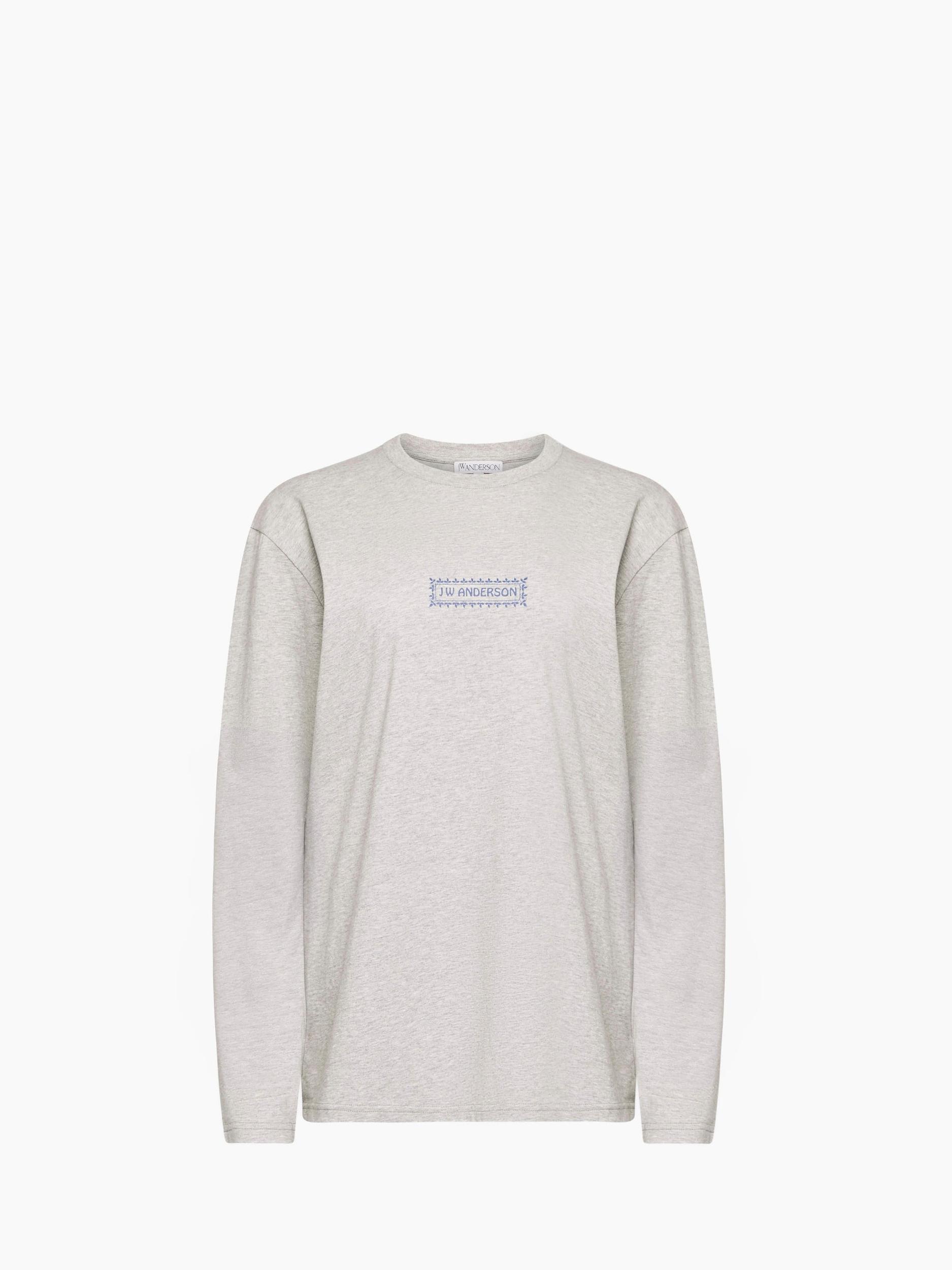 LONG SLEEVE T-SHIRT WITH BACK LOGO PRINT Product Image