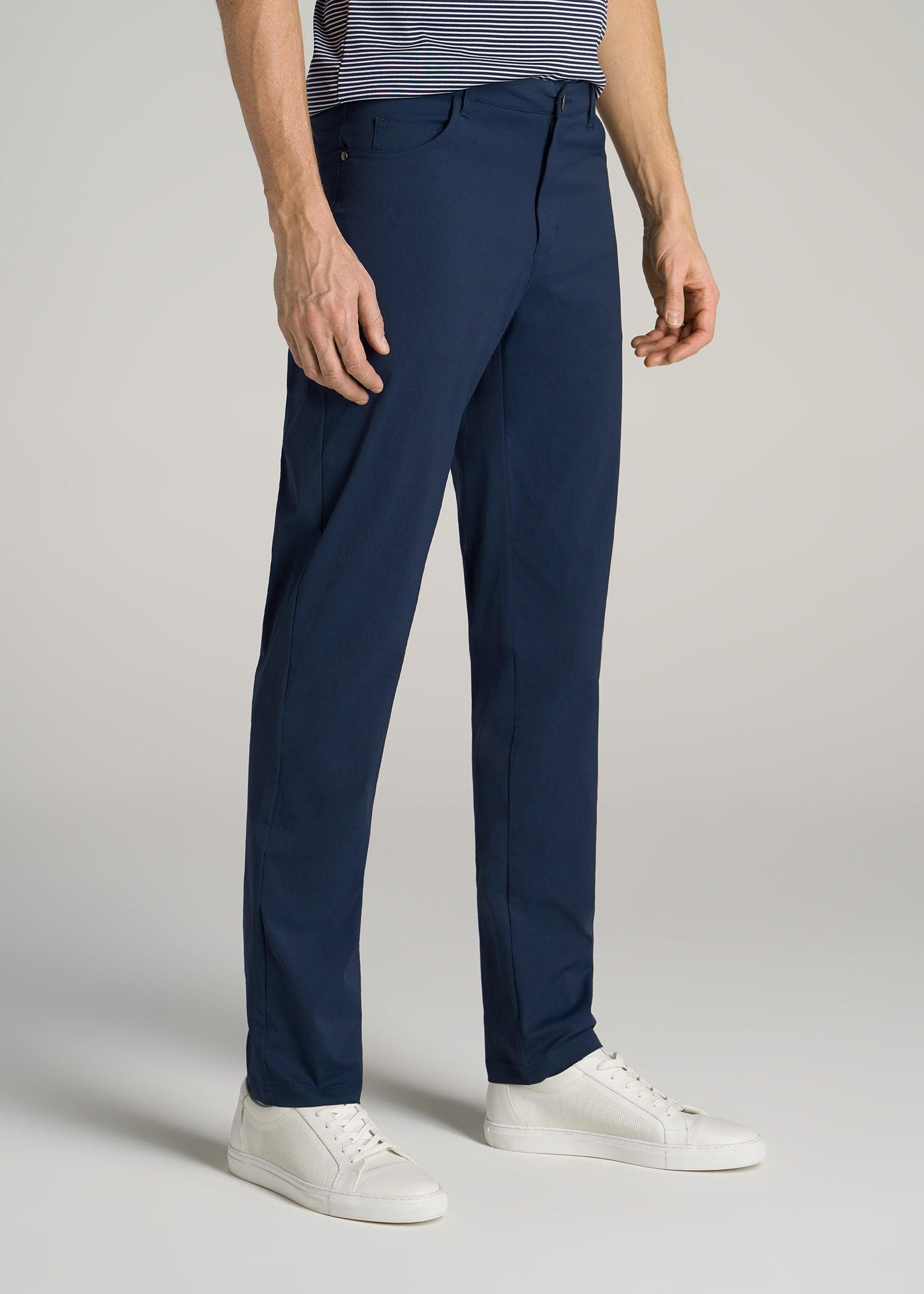 TAPERED-FIT Traveler Pants for Tall Men in White Product Image