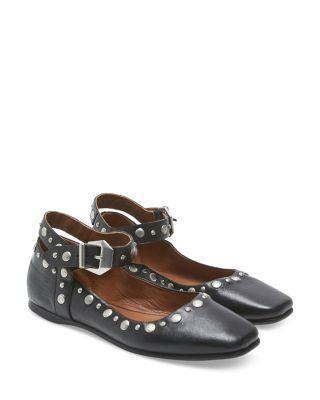 Women's Mystic Ankle Strap Mary Jane Studded Flats Product Image