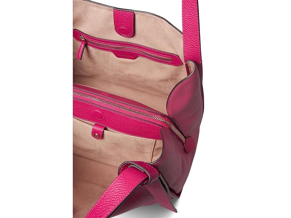 Kate Spade New York Knott Color-Blocked Pebbled Leather Large Shoulder Bag (Renaissance Rose Multi) Handbags Product Image