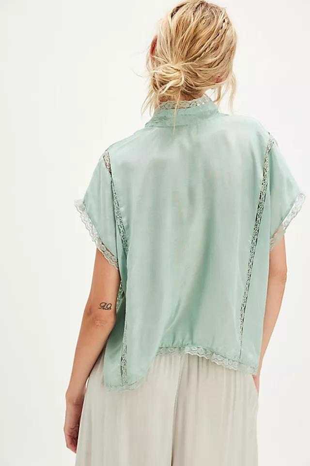 Marigold Shine Lace Top Product Image