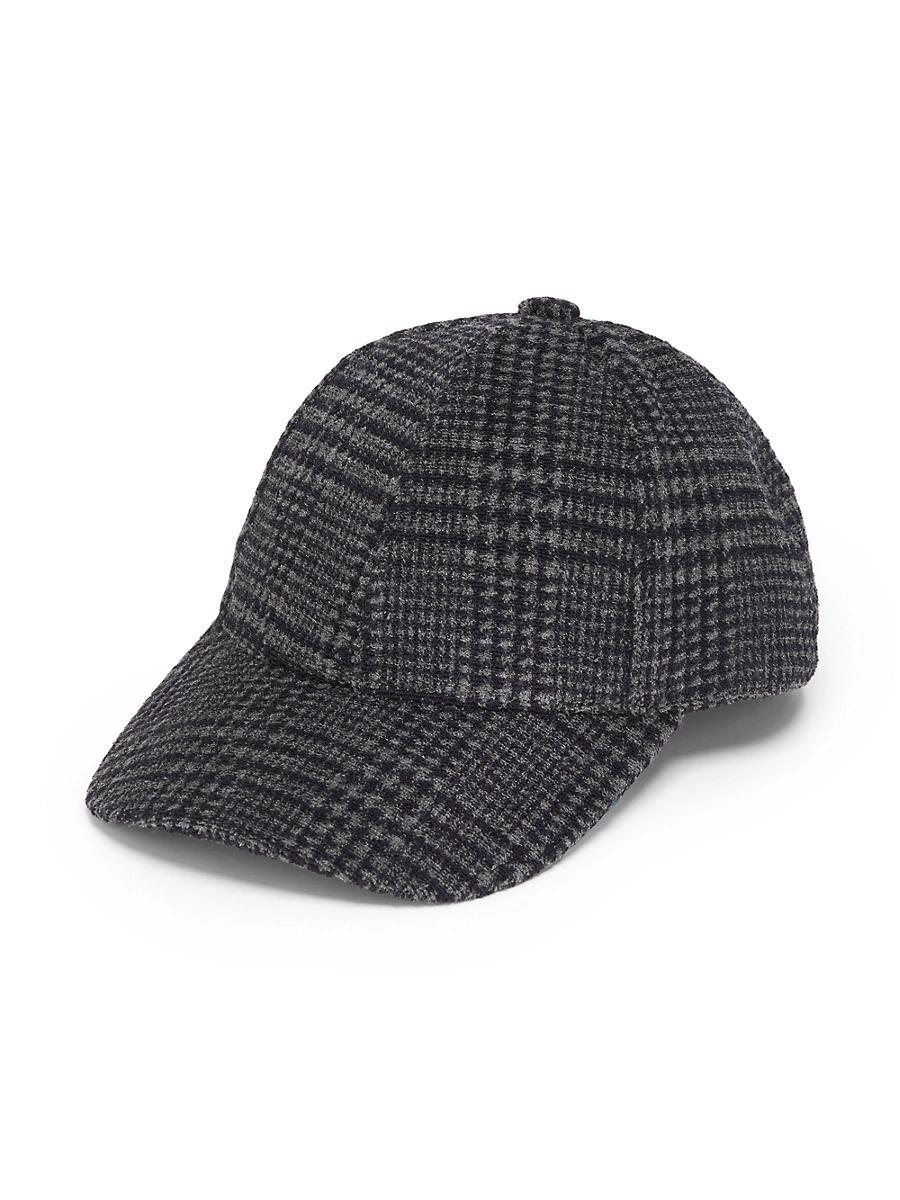 Mens Plaid Baseball Cap Product Image