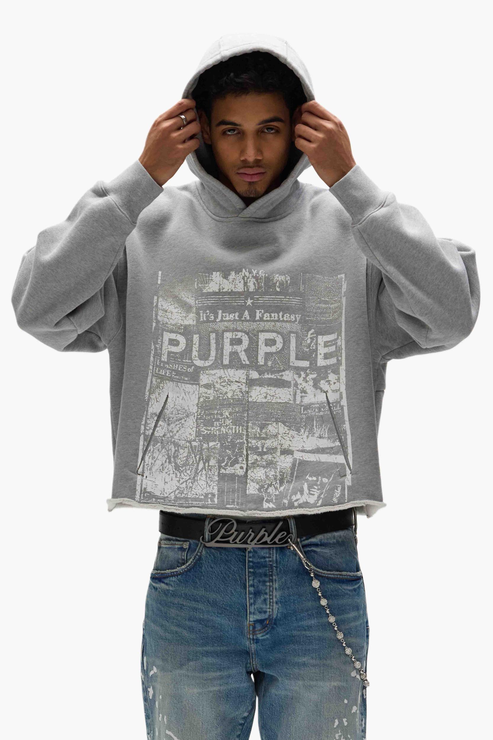 Fantasy Cropped Hoodie Male Product Image