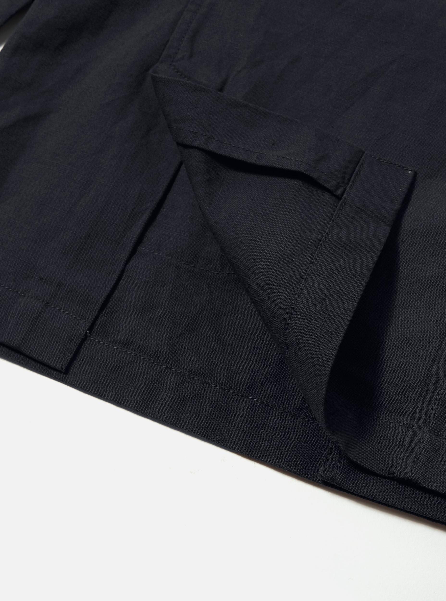 Universal Works Manor Jacket in Navy Linen Slub Weave Product Image