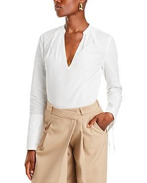 Womens Lila V-Neck Cotton Top Product Image
