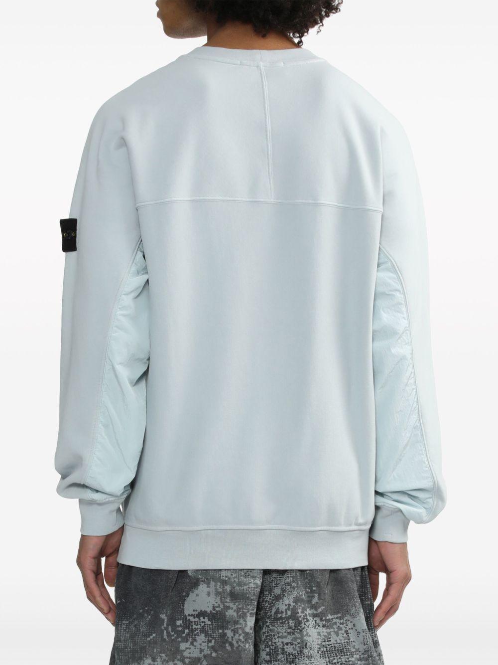 Compass-badge cotton sweatshirt Product Image