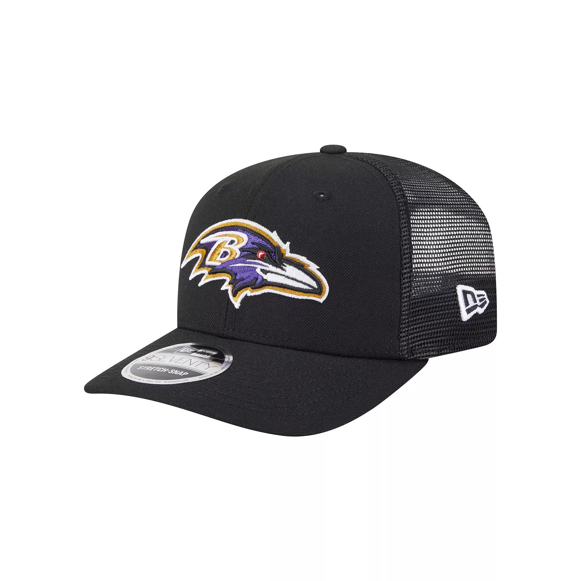 Mens New Era Baltimore Ravens Main Trucker 9SEVENTY Stretch-Snap Hat Product Image