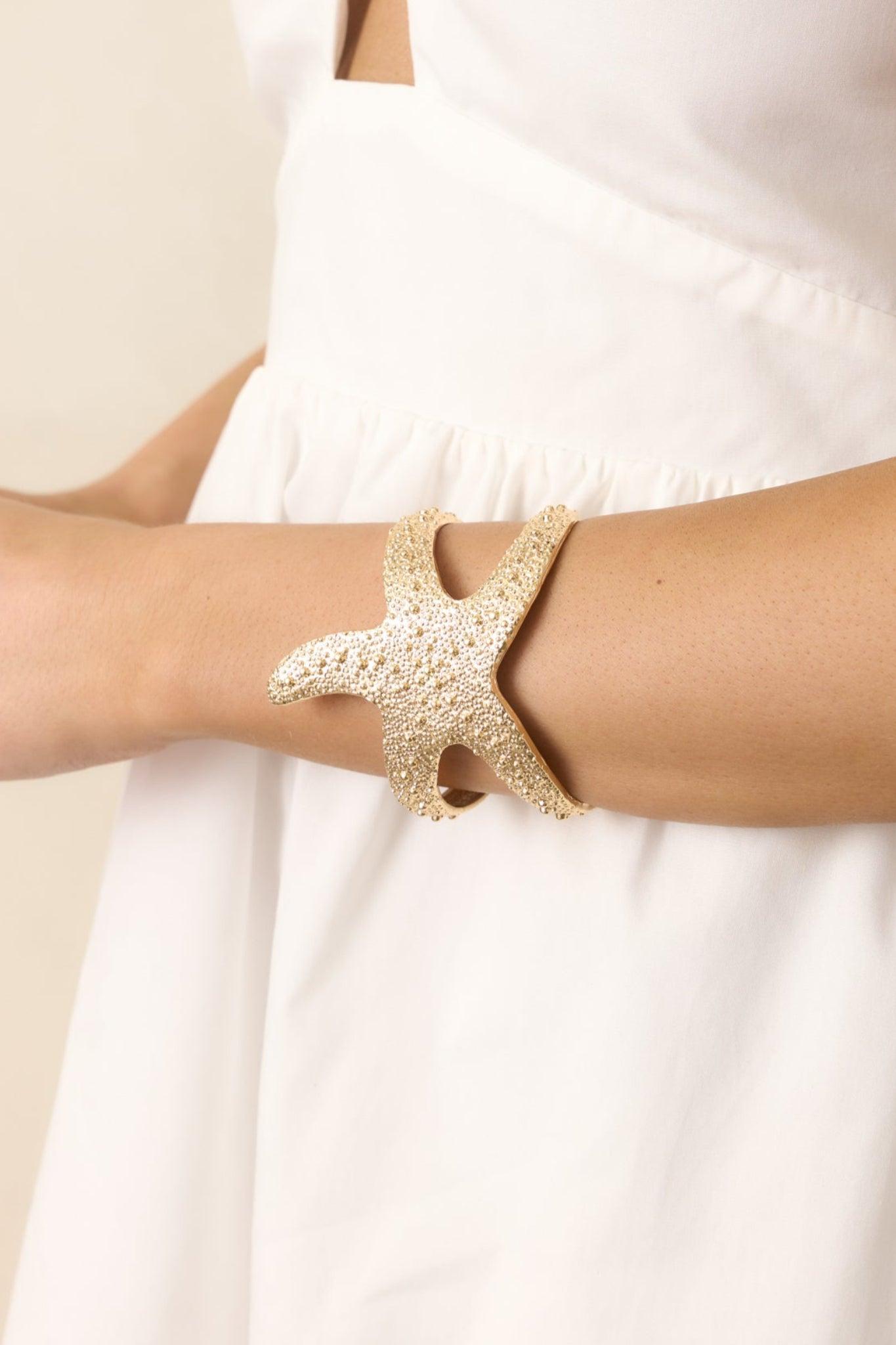 Seas Ahead Gold Starfish Bracelet Product Image