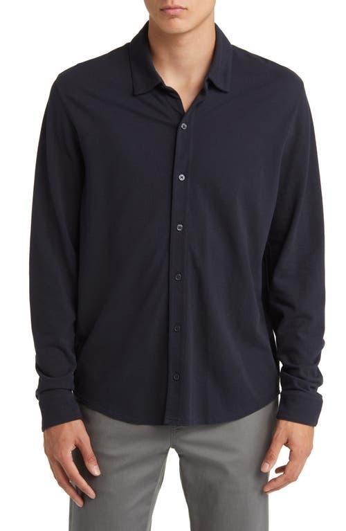 Mens Pique Button-Down Shirt Product Image