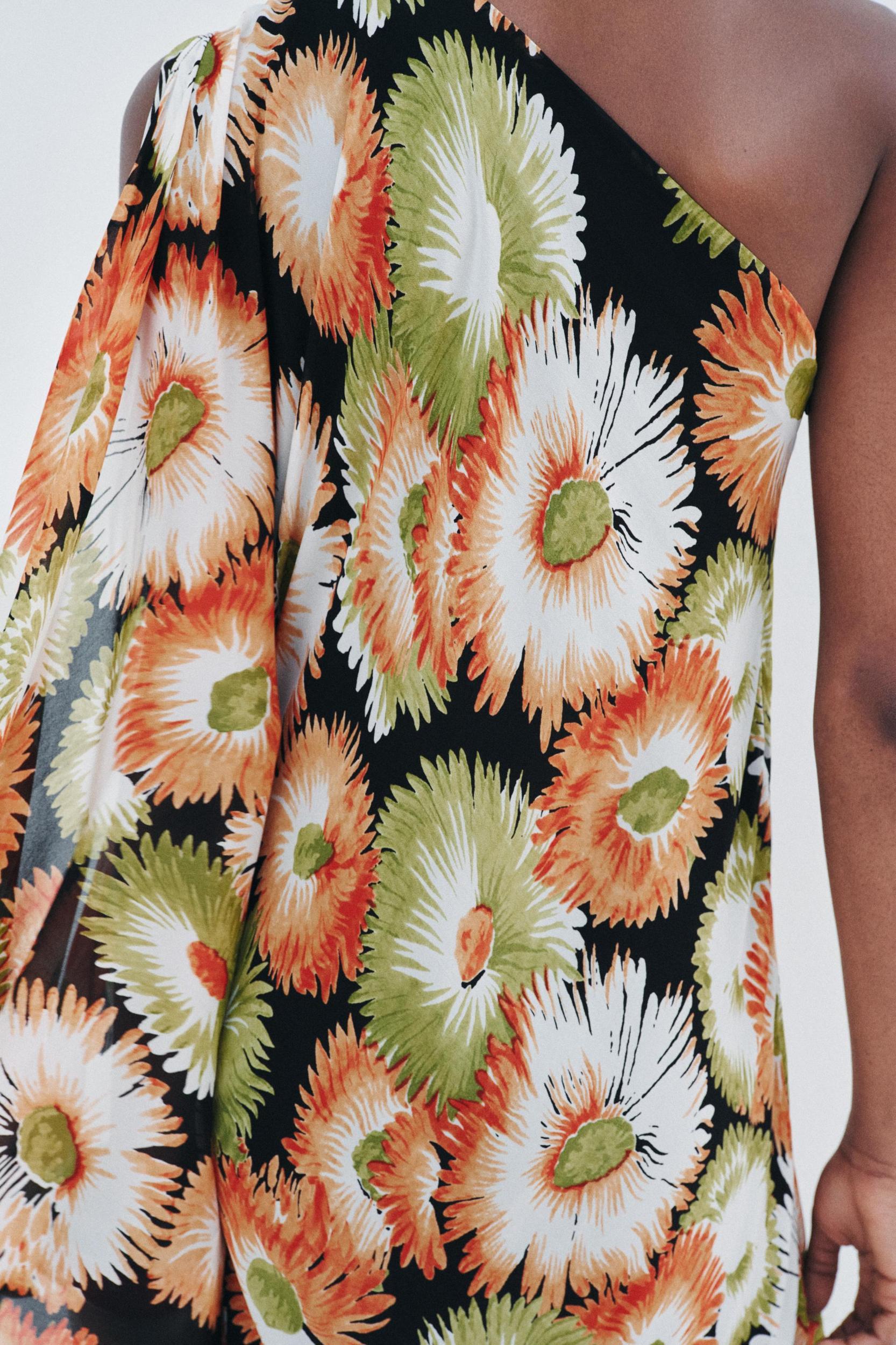 ZW COLLECTION ASYMMETRIC PRINT DRESS Product Image