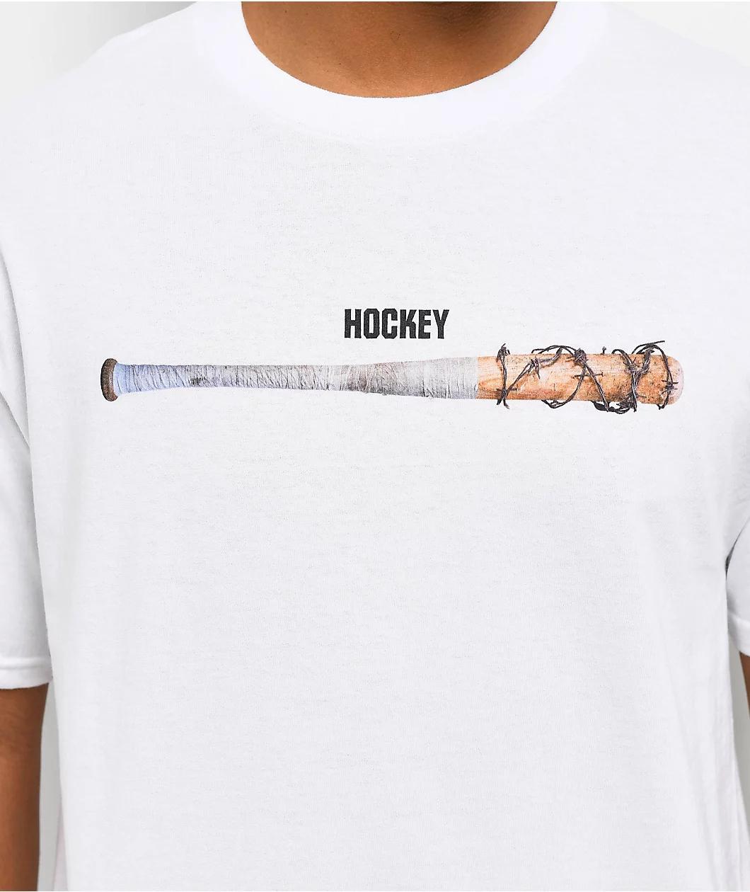 Hockey Steroids White T-Shirt Product Image