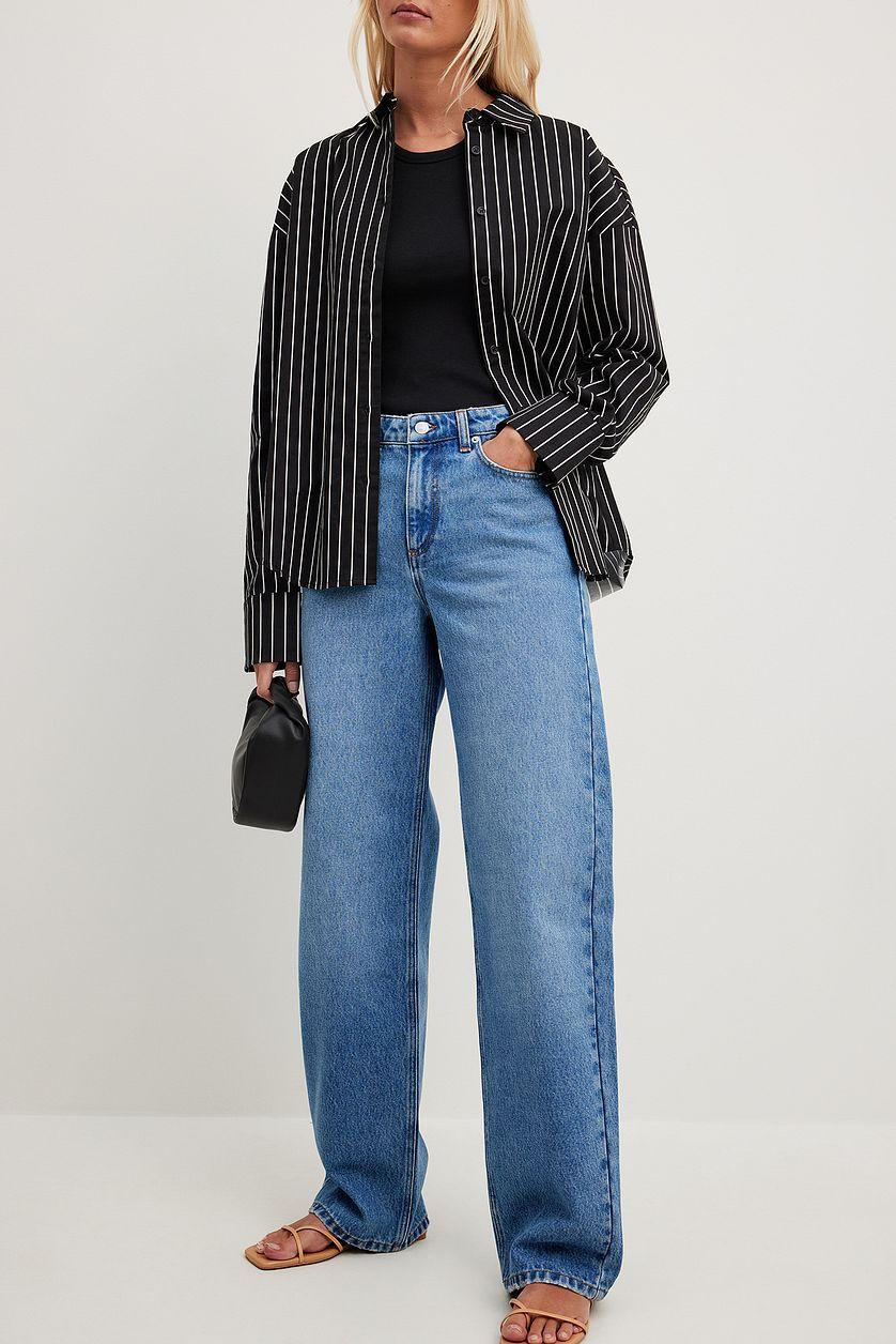 Straight Mid Waist Jeans Product Image